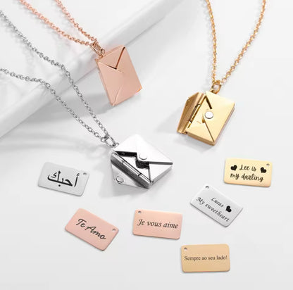 Envelope Love Necklace