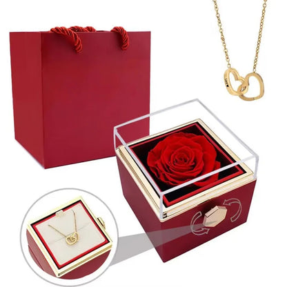 Love Eternal Rose Necklace Set