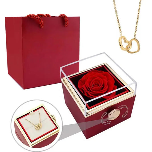 Love Eternal Rose Necklace Set